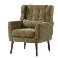 Fauteuil d'appoint mid-century moderne avec coussin de soutien lombaire, lot de 1