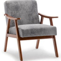 Fauteuil d'appoint à cadre en bois massif