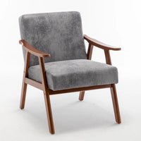Fauteuil d'appoint à cadre en bois massif