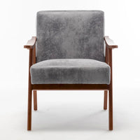 Fauteuil d'appoint à cadre en bois massif