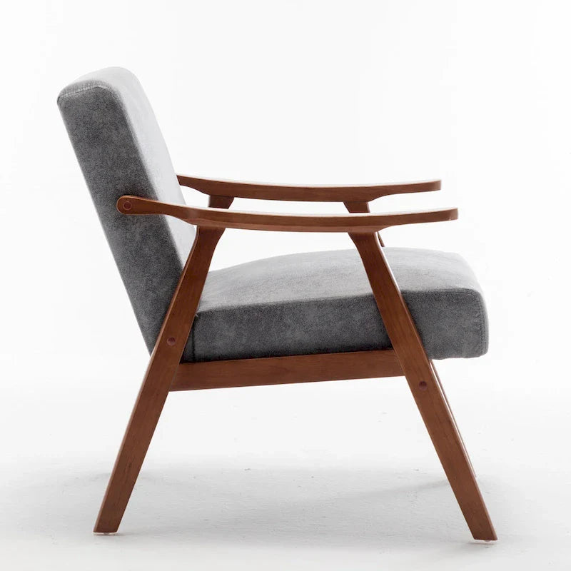 Fauteuil d'appoint à cadre en bois massif