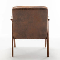 Fauteuil d'appoint à cadre en bois massif