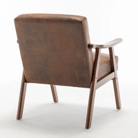 Fauteuil d'appoint à cadre en bois massif