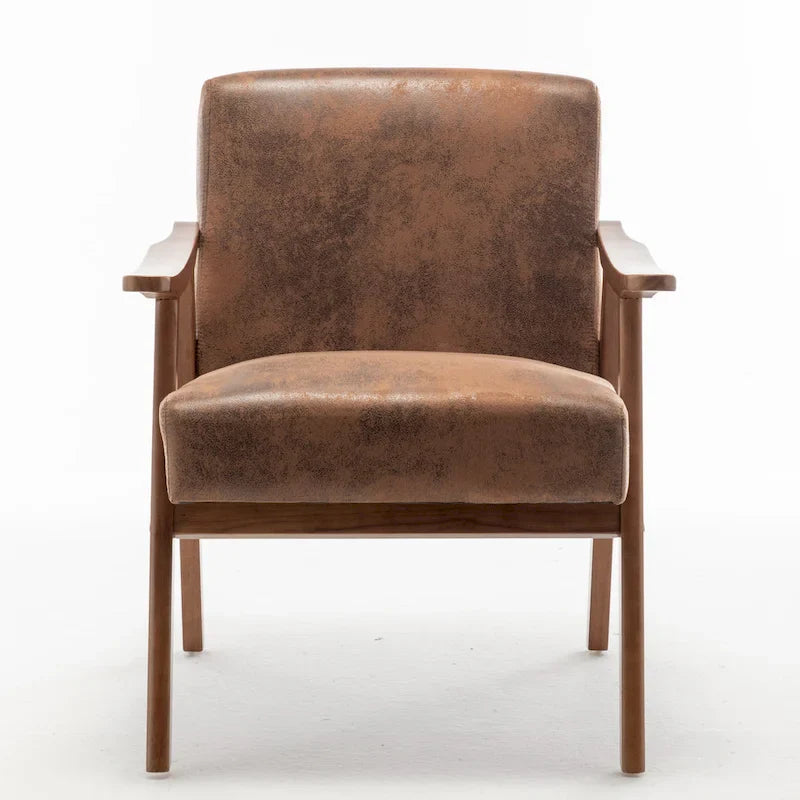 Fauteuil d'appoint à cadre en bois massif