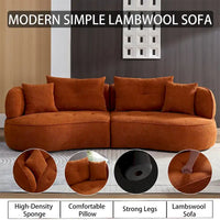 Canapé sectionnel avec coussins amovibles, tissu durable, structure en bois massif