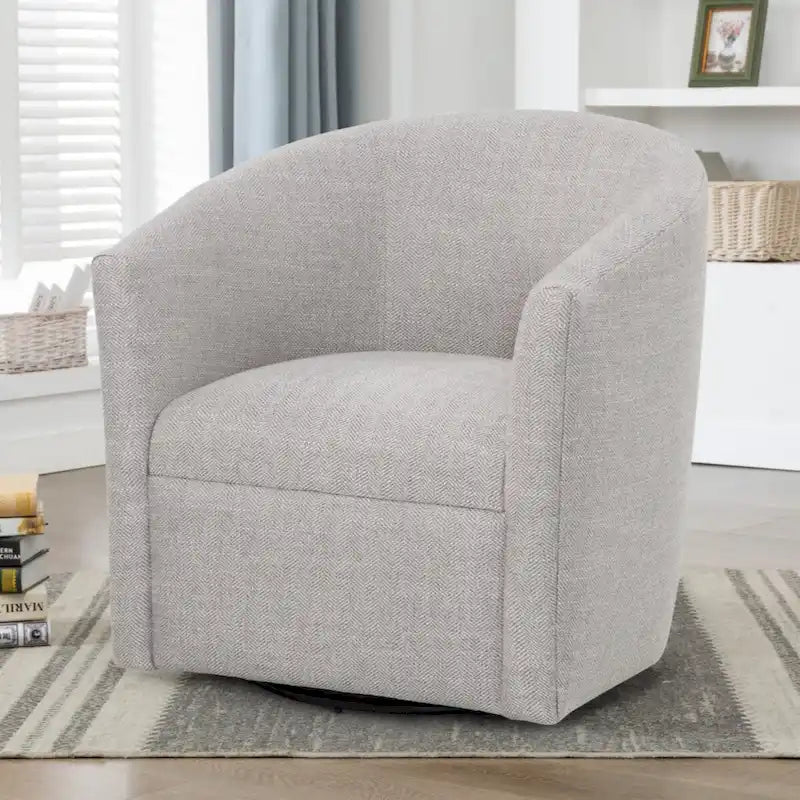 Fauteuil baril pivotant en polyester Sea Oat