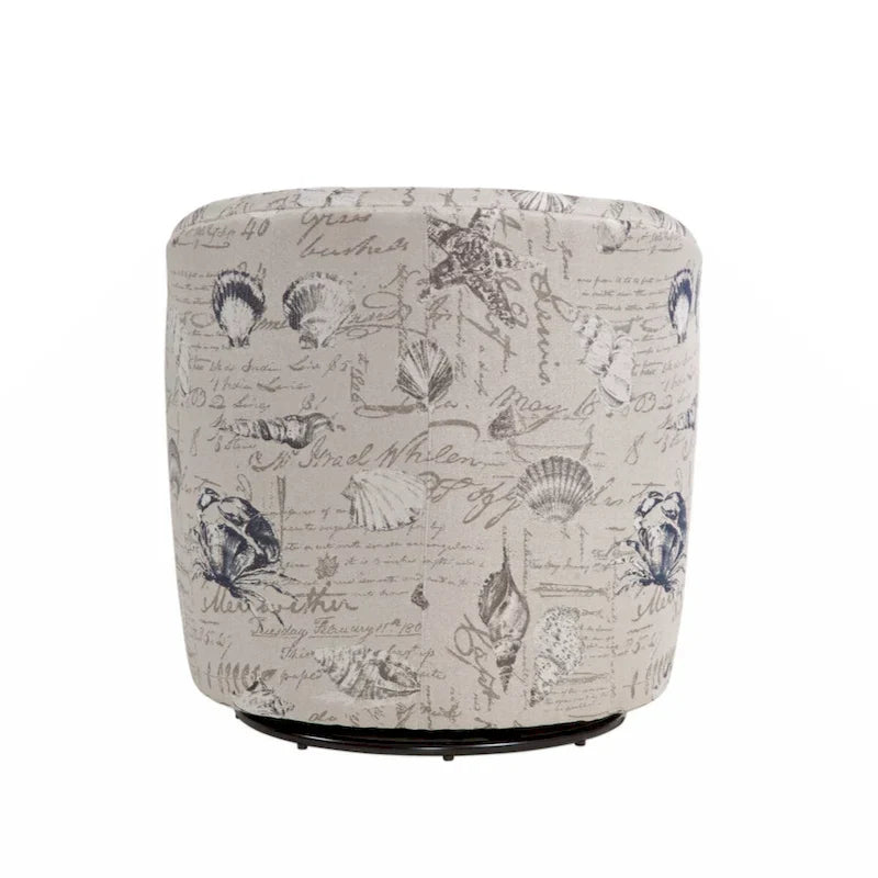 Fauteuil baril pivotant en polyester Sea Oat