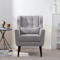 Fauteuil d'appoint moderne, Fauteuils en chenille pour salon, Chaise longue rembourrée douce et confortable pour petit espace, Chambre à coucher