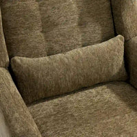 Fauteuil d'appoint moderne, Fauteuils en chenille pour salon, Chaise longue rembourrée douce et confortable pour petit espace, Chambre à coucher