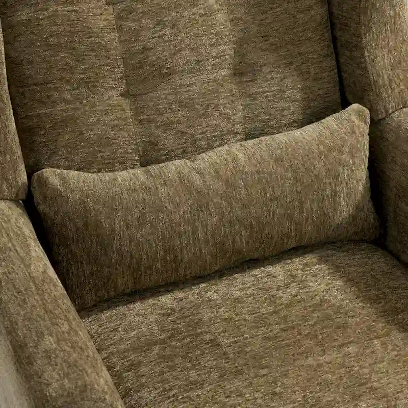 Fauteuil d'appoint moderne, Fauteuils en chenille pour salon, Chaise longue rembourrée douce et confortable pour petit espace, Chambre à coucher