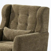 Fauteuil d'appoint moderne, Fauteuils en chenille pour salon, Chaise longue rembourrée douce et confortable pour petit espace, Chambre à coucher