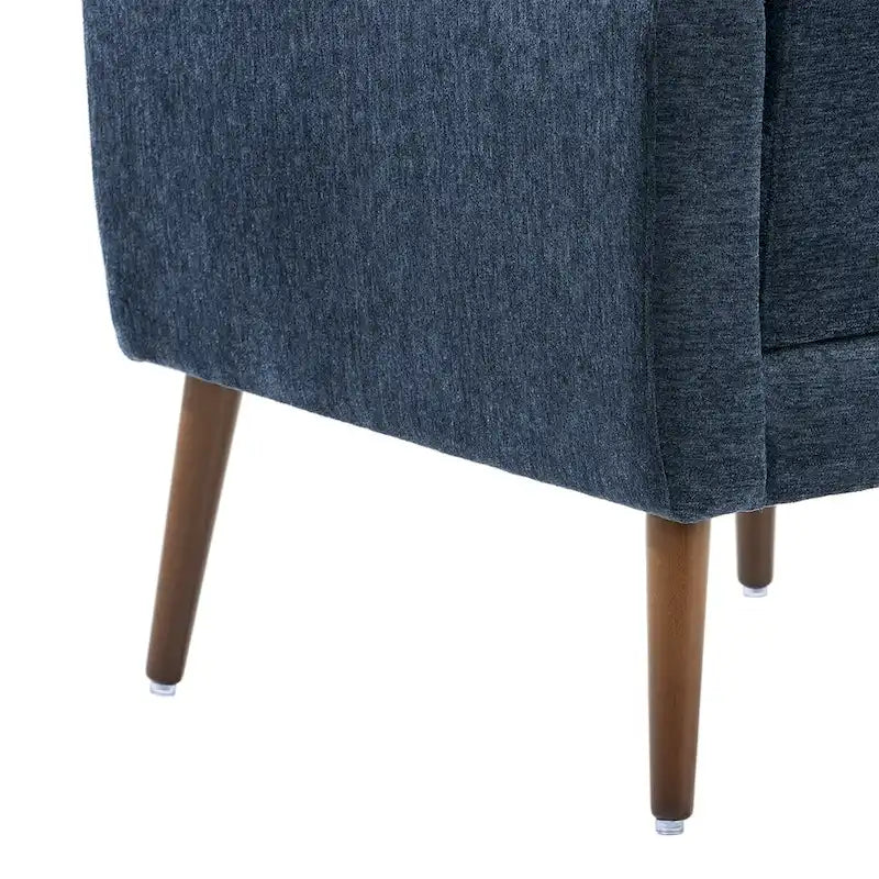 Fauteuil d'appoint moderne, Fauteuils en chenille pour salon, Chaise longue rembourrée douce et confortable pour petit espace, Chambre à coucher