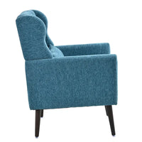 Fauteuil d'appoint moderne, Fauteuils en chenille pour salon, Chaise longue rembourrée douce et confortable pour petit espace, Chambre à coucher