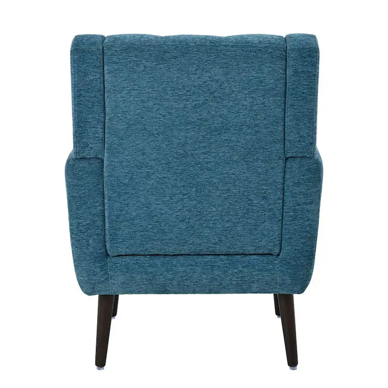 Fauteuil d'appoint moderne, Fauteuils en chenille pour salon, Chaise longue rembourrée douce et confortable pour petit espace, Chambre à coucher