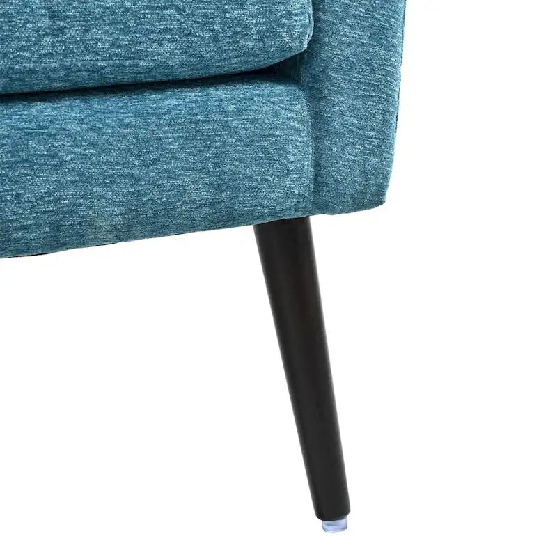 Fauteuil d'appoint moderne, Fauteuils en chenille pour salon, Chaise longue rembourrée douce et confortable pour petit espace, Chambre à coucher