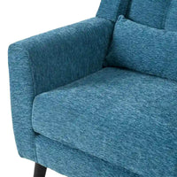 Fauteuil d'appoint moderne, Fauteuils en chenille pour salon, Chaise longue rembourrée douce et confortable pour petit espace, Chambre à coucher