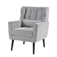 Fauteuil d'appoint moderne, Fauteuils en chenille pour salon, Chaise longue rembourrée douce et confortable pour petit espace, Chambre à coucher