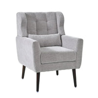 Fauteuil d'appoint moderne, Fauteuils en chenille pour salon, Chaise longue rembourrée douce et confortable pour petit espace, Chambre à coucher