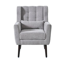 Fauteuil d'appoint moderne, Fauteuils en chenille pour salon, Chaise longue rembourrée douce et confortable pour petit espace, Chambre à coucher