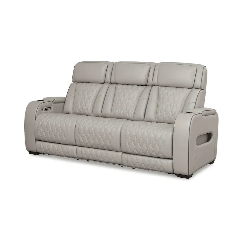 Canapé inclinable électrique Signature Design by Ashley Boyington gris - 86 L x 38,5 P x 44,5 H