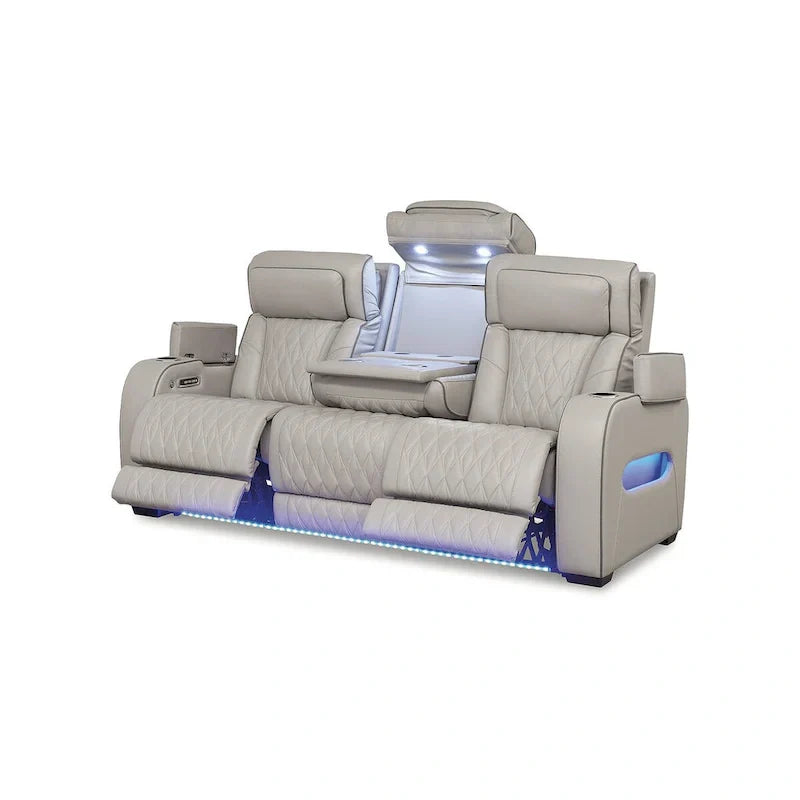 Canapé inclinable électrique Signature Design by Ashley Boyington gris - 86 L x 38,5 P x 44,5 H
