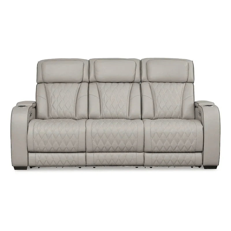 Canapé inclinable électrique Signature Design by Ashley Boyington gris - 86 L x 38,5 P x 44,5 H