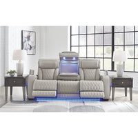 Canapé inclinable électrique Signature Design by Ashley Boyington gris - 86 L x 38,5 P x 44,5 H