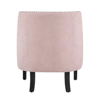 Fauteuil d'appoint traditionnel moderne, revêtement en chenille, capitonnage, bois massif, 1 pièce, mobilier de salon