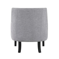 Fauteuil d'appoint traditionnel moderne, revêtement en chenille, capitonnage, bois massif, 1 pièce, mobilier de salon