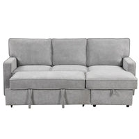 Canapé sectionnel convertible rembourré avec rangement et port USB