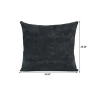 Canapé modulable en forme de L, revêtu de velours côtelé, avec méridienne, pouf et 3 coussins