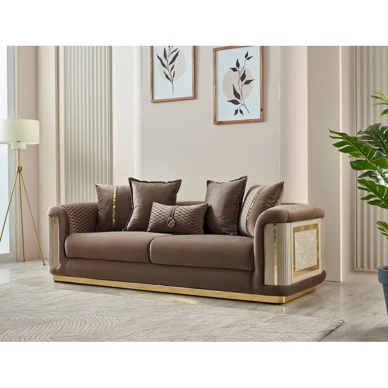 Ensemble de salon Ellie 2 pièces dossier à coussins