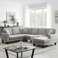 Canapé Sectionnel Moderne en Velours Surdimensionné 89*89, Grand Mobilier d'Intérieur Rembourré Forme L avec Doubles Coussins