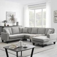 Canapé Sectionnel Moderne en Velours Surdimensionné 89*89, Grand Mobilier d'Intérieur Rembourré Forme L avec Doubles Coussins