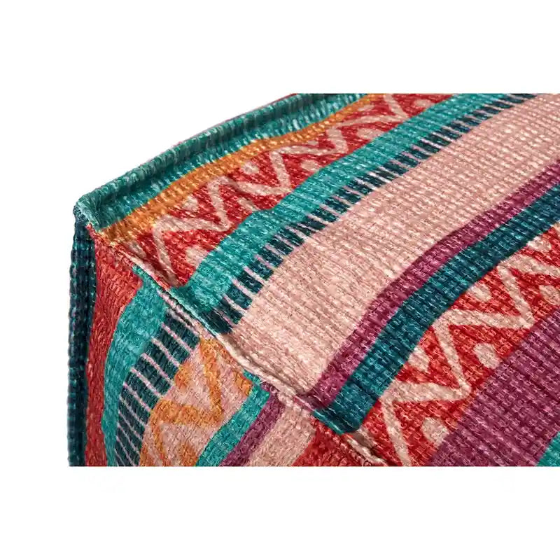 Alexander Home pouf bohème du sud-ouest à rayures