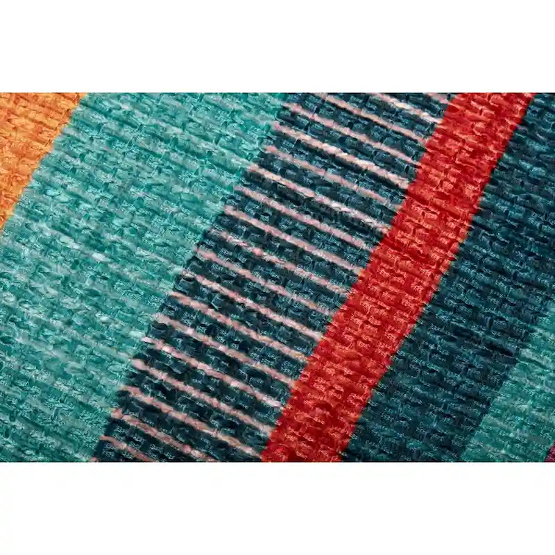 Alexander Home pouf bohème du sud-ouest à rayures