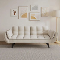 Canapé Futon 57, Canapé-lit Pliant Convertible Fauteuil Inclinable pour Salon