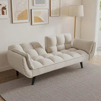 Canapé Futon 57, Canapé-lit Pliant Convertible Fauteuil Inclinable pour Salon
