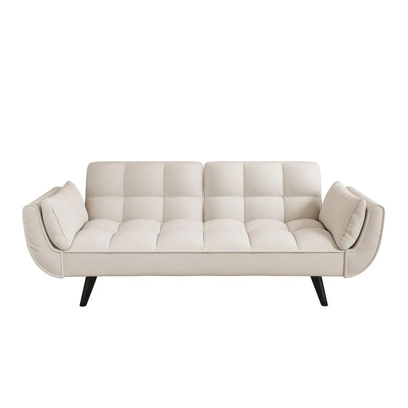 Canapé Futon 57, Canapé-lit Pliant Convertible Fauteuil Inclinable pour Salon