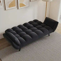 Canapé Futon 57, Canapé-lit Pliant Convertible Fauteuil Inclinable pour Salon