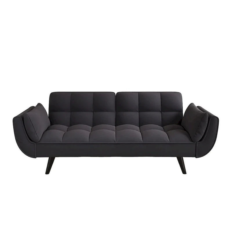 Canapé Futon 57, Canapé-lit Pliant Convertible Fauteuil Inclinable pour Salon