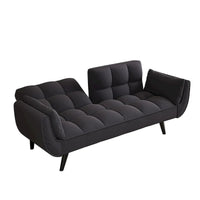 Canapé Futon 57, Canapé-lit Pliant Convertible Fauteuil Inclinable pour Salon
