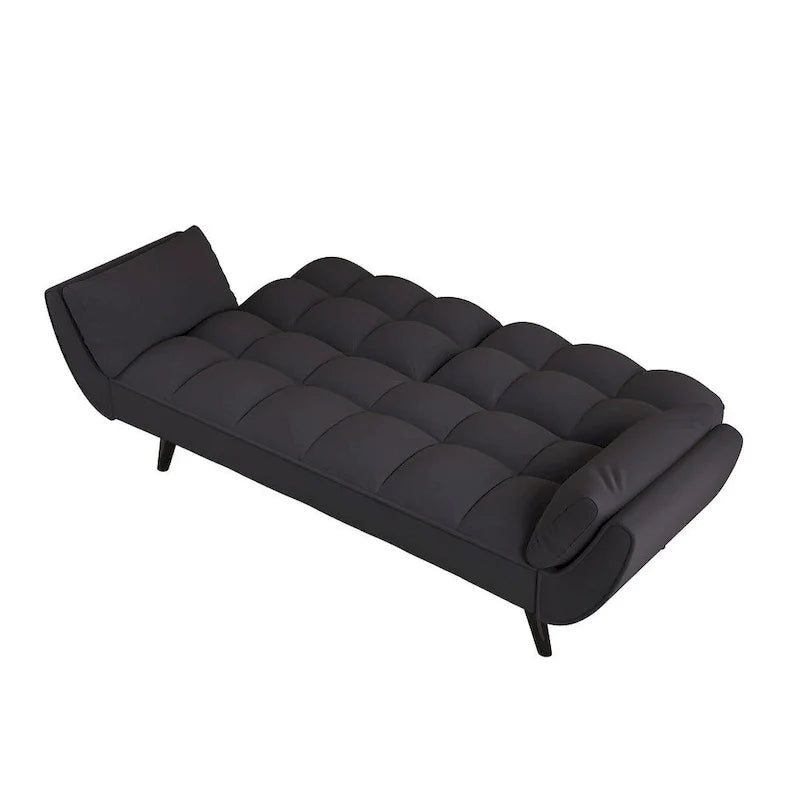 Canapé Futon 57, Canapé-lit Pliant Convertible Fauteuil Inclinable pour Salon