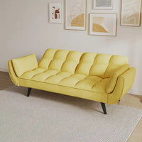 Canapé Futon 57, Canapé-lit Pliant Convertible Fauteuil Inclinable pour Salon