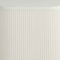 Table d'appoint plissée moderne blanche large 16 Studio 55D Murphy