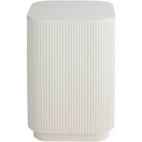 Table d'appoint plissée moderne blanche large 16 Studio 55D Murphy