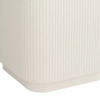 Table d'appoint plissée moderne blanche large 16 Studio 55D Murphy
