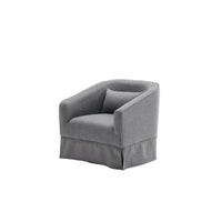 Fauteuil pivotant avec ottoman, Fauteuil d'appoint pivotant pour salon