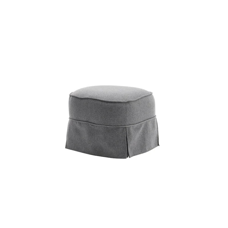 Fauteuil pivotant avec ottoman, Fauteuil d'appoint pivotant pour salon