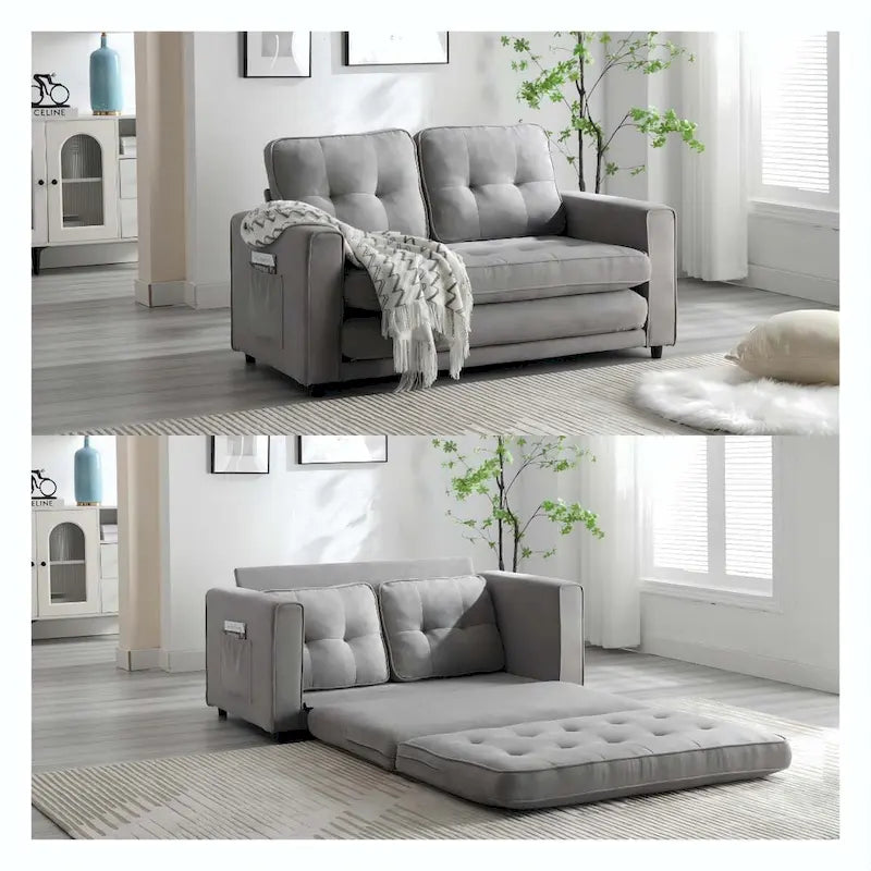 Canapé pliable 3 plis, canapé-lit futon convertible